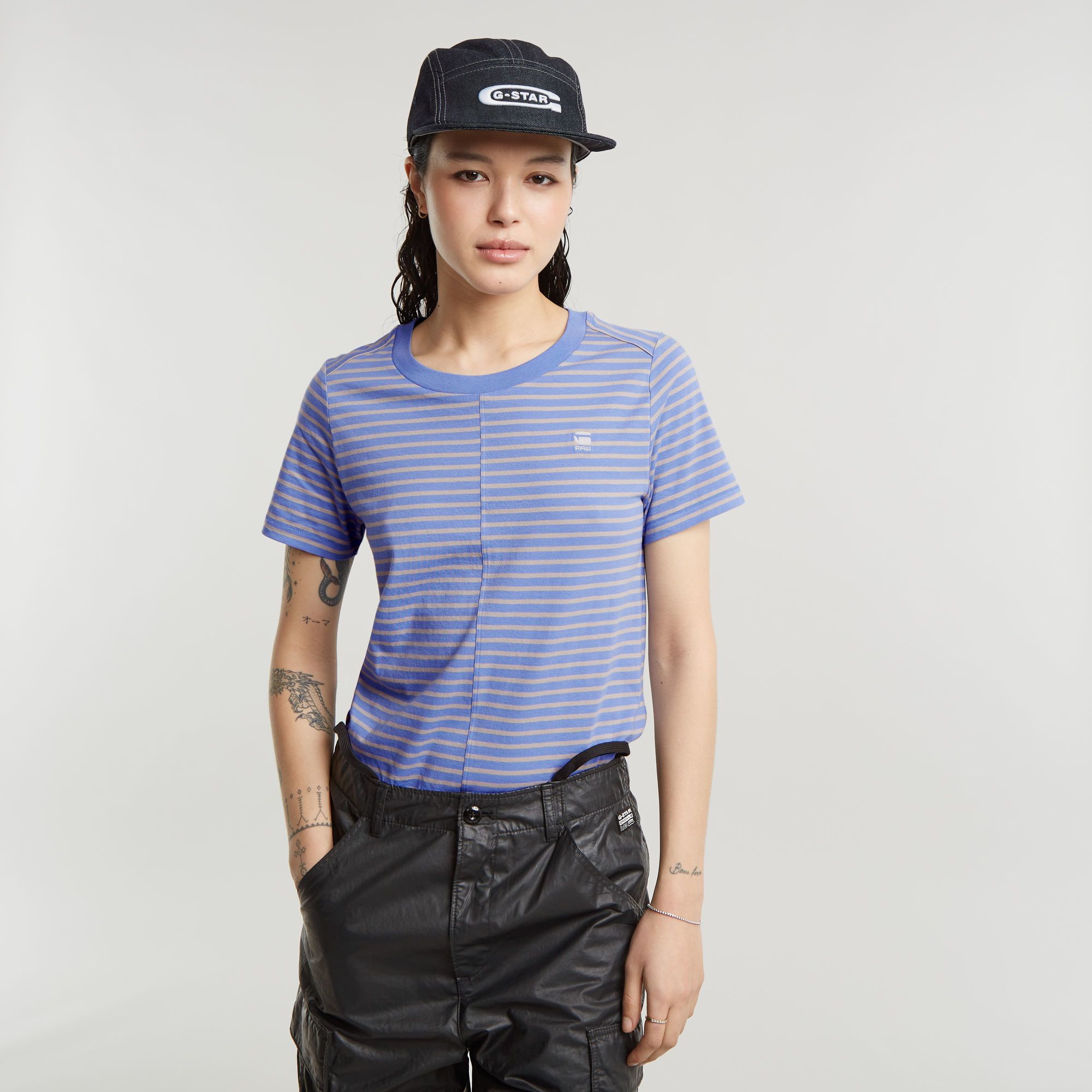 G-Star RAW Front Seam Stripe Top - Meerkleurig - Dames