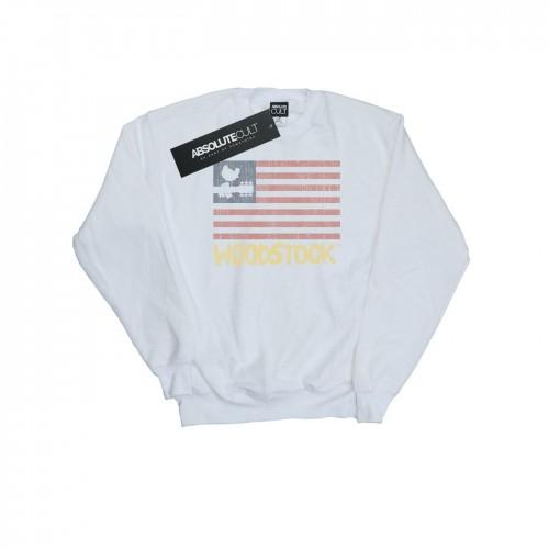 Woodstock heren sweatshirt met noodlijdende vlag