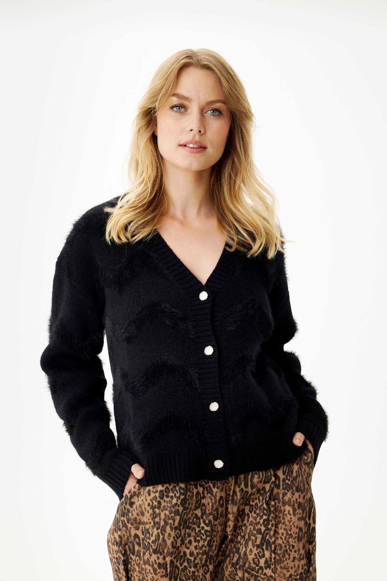 IN FRONT NICO CARDIGAN 16270 999 (Black 999)