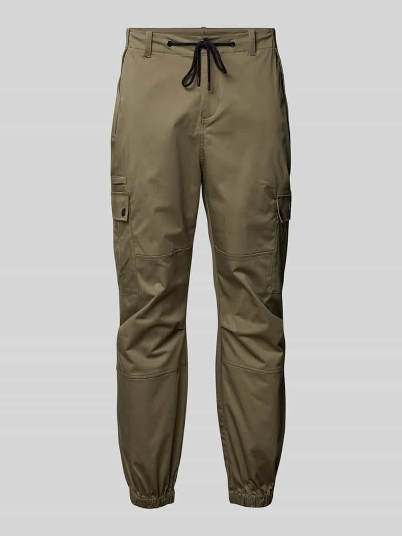 AlphaTauri Tapered fit cargobroek met tunnelkoord, model 'PALAL'