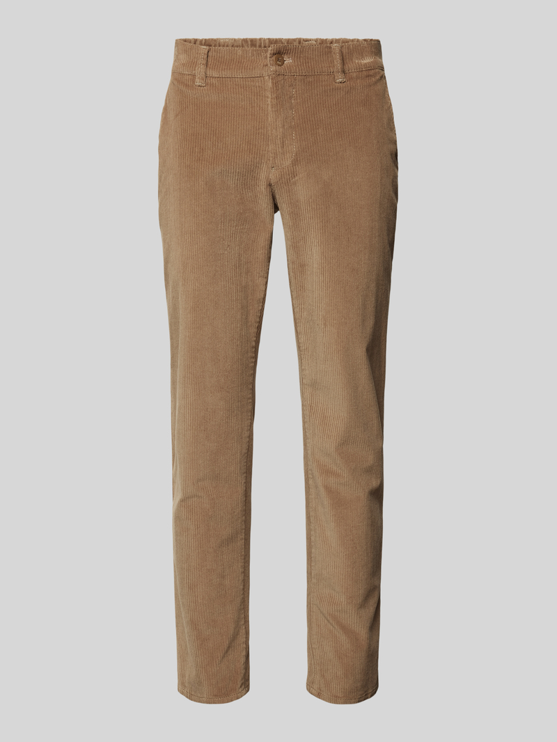 BRAX Regular fit corduroy broek met steekzakken, model 'FABIO'