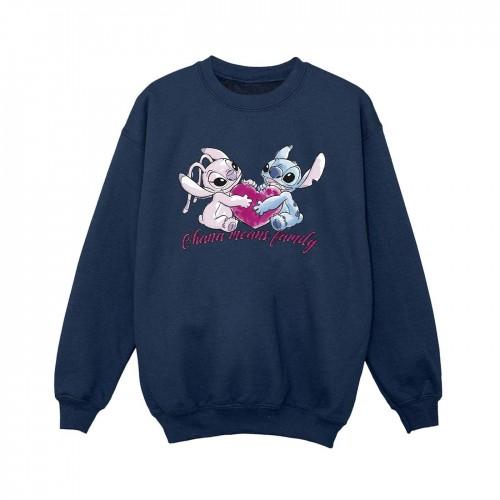 Disney jongens Lilo en Stitch Ohana hart met engel sweatshirt