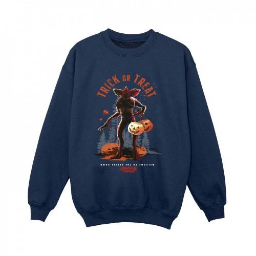 Pertemba FR - Apparel Netflix Boys Stranger Things Trick or Treat Demagorgon Sweatshirt