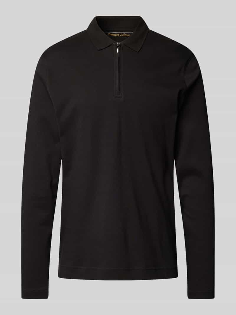 Christian Berg Men Poloshirt met korte ritssluiting