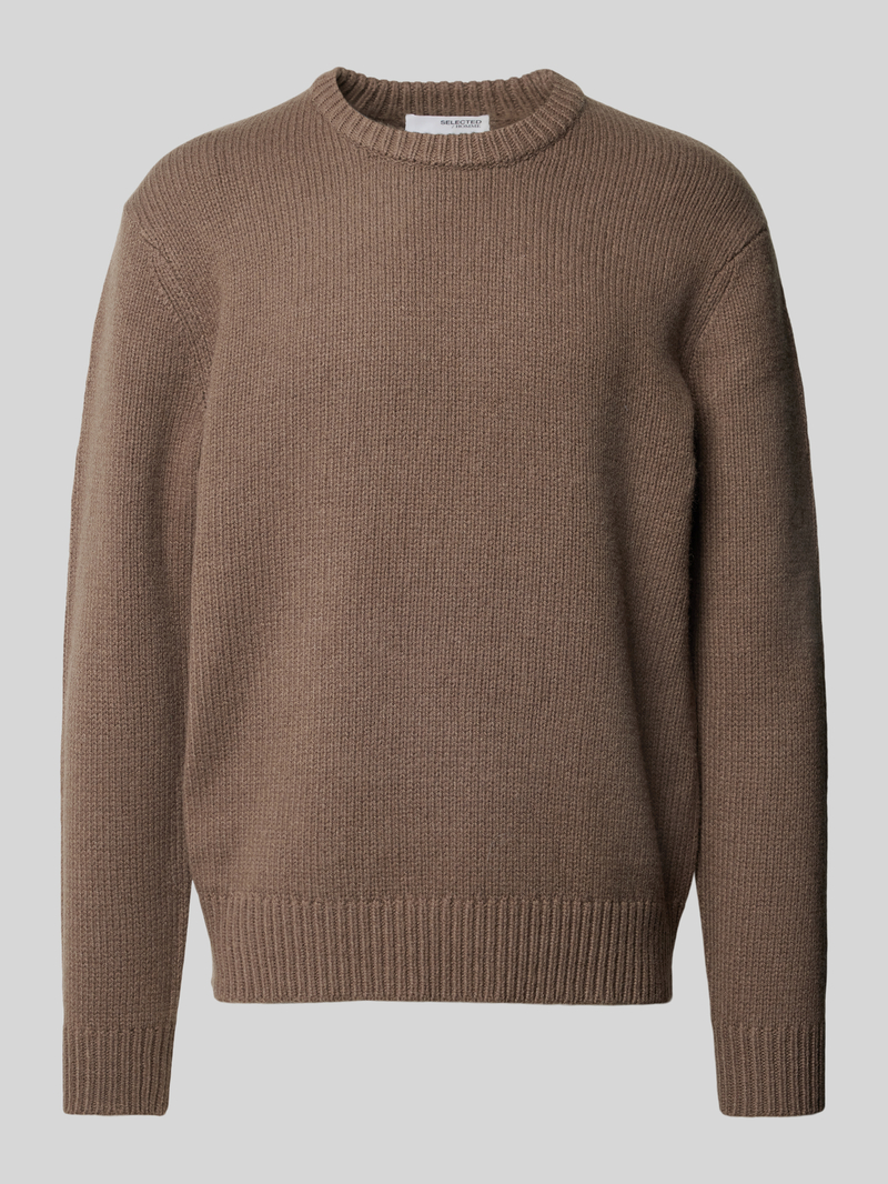 Selected Homme Gebreide pullover met ronde hals, model 'CODY'