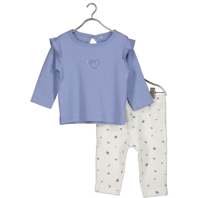 BLUE SEVEN Babyset shirt + broek middenblauw