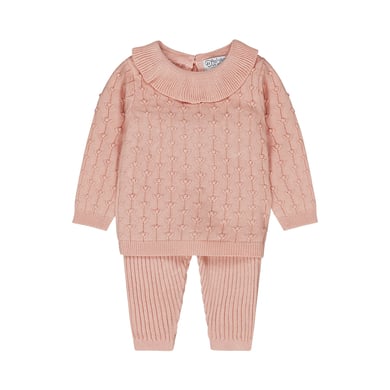 Dirkje Babyset 2-delig geborsteld roze