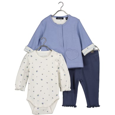 BLUE SEVEN Babyset 3-delig medium blauw