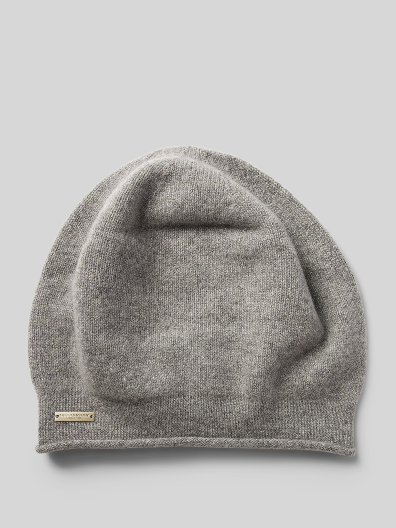 Seeberger Beanie met labeldetail