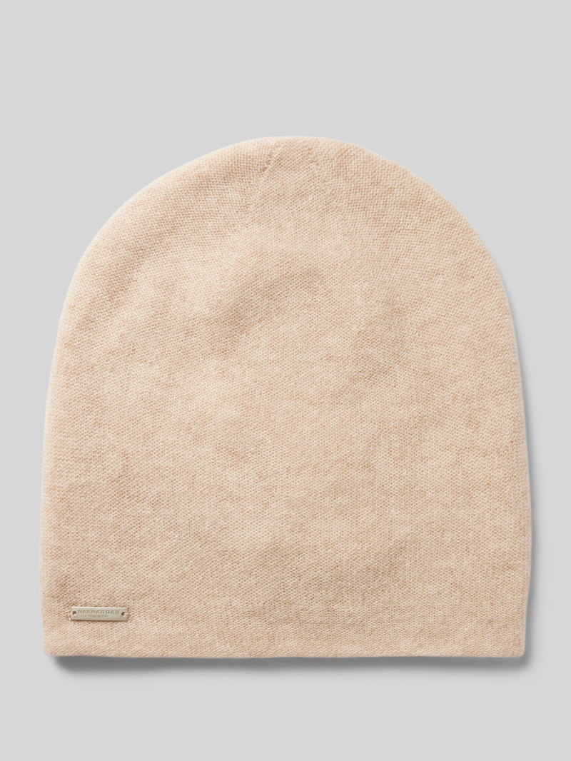 Seeberger Beanie met labeldetail