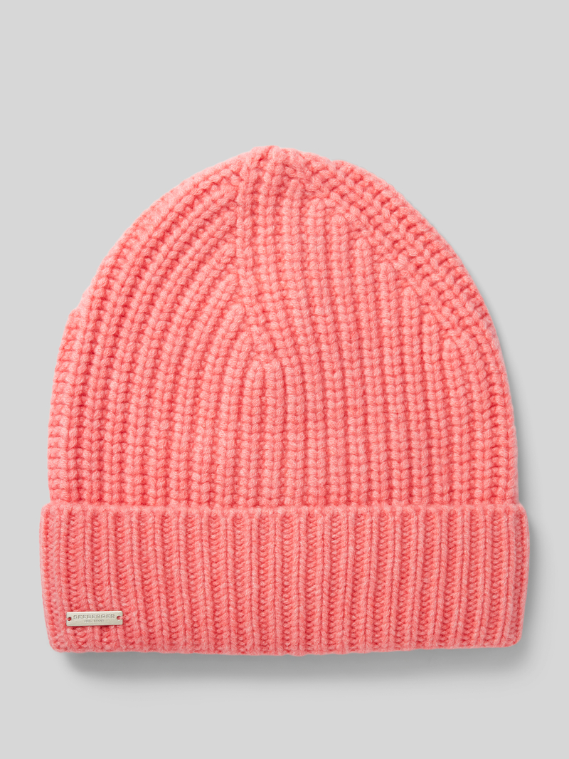 Seeberger Beanie met labeldetail