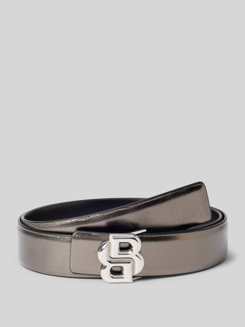 Boss Riem met labeldetail, model 'ICON'