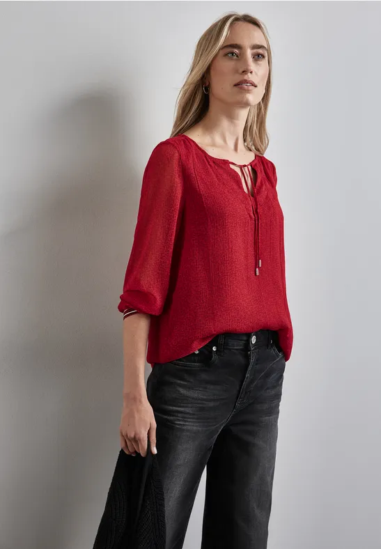 Street One Bedrukte chiffon blouse