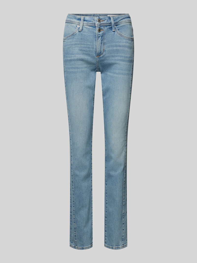 S.Oliver RED LABEL Straight leg jeans met siernaad, model 'Betsy'