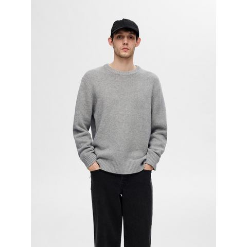 SELECTED HOMME Gebreide trui SLHCODY LS KNIT RELAXED CREW NECK NOOS