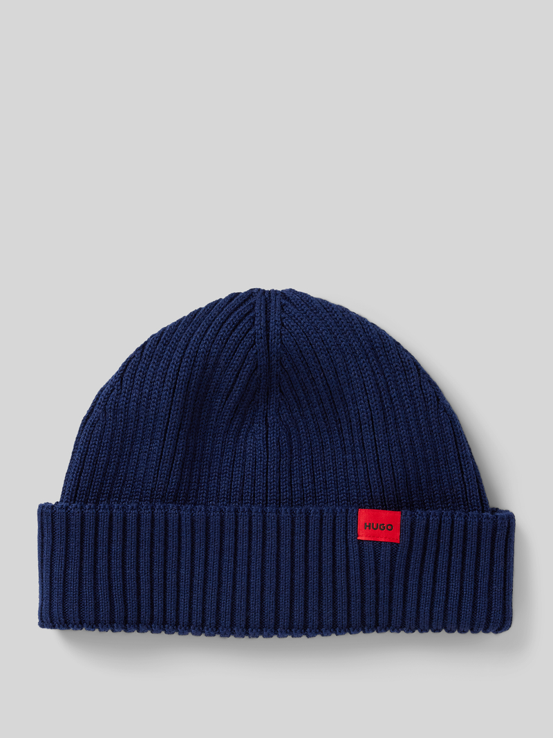 HUGO Beanie met labeldetail, model 'Xush'