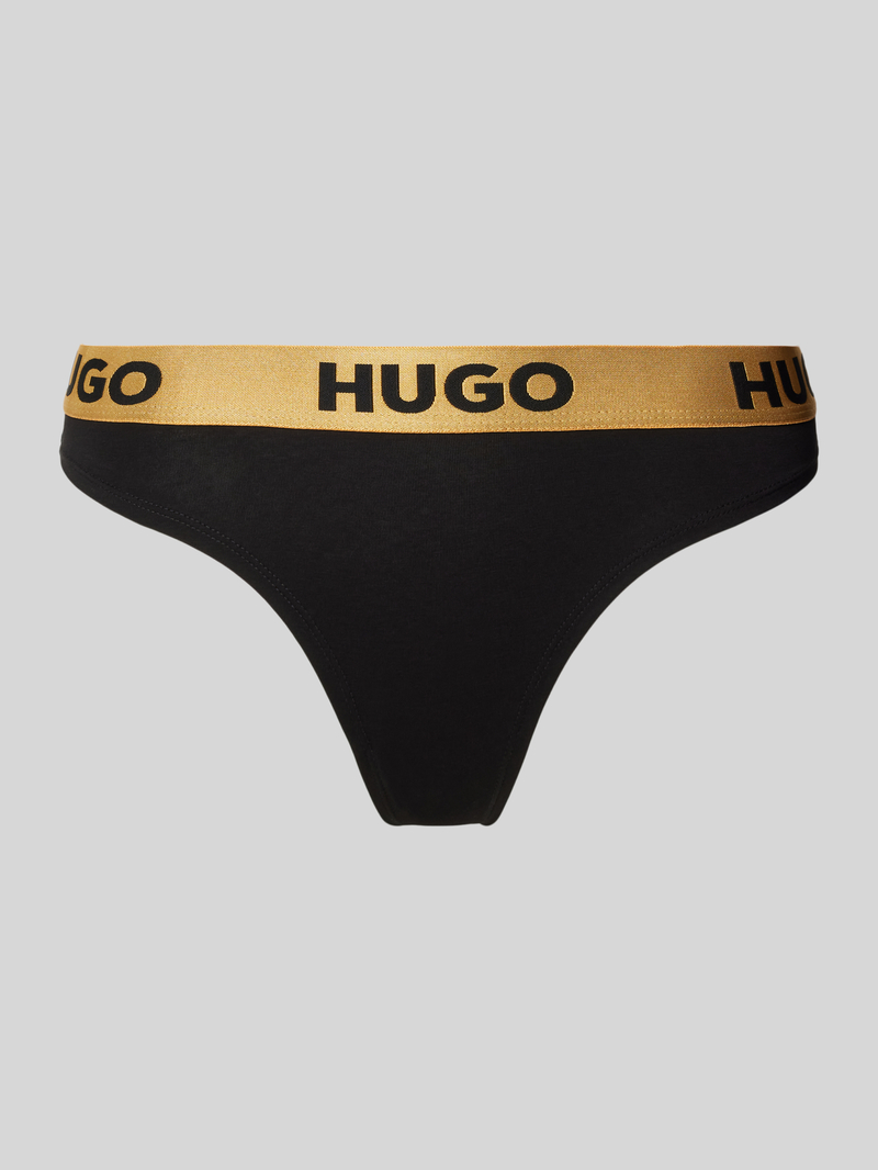 HUGO String met elastische band met logo