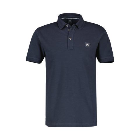 Lerros Poloshirt met logo-badge op borsthoogte