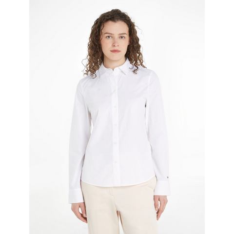 Tommy Hilfiger Klassieke blouse met geborduurd logo