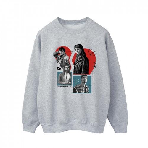 Pertemba FR - Apparel Netflix Heren seksuele voorlichting Heart Break For All Sweatshirt