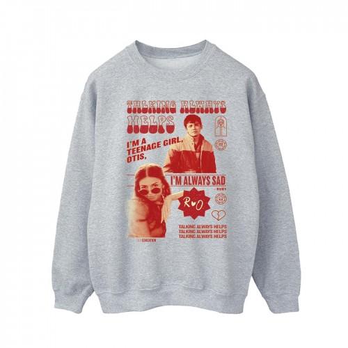 Pertemba FR - Apparel Netflix Heren seksuele voorlichting Otis Talking Helps Sweatshirt