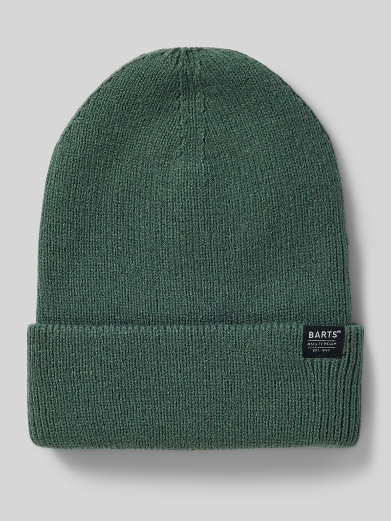 Barts Beanie met labeldetail, model 'KINABALU'