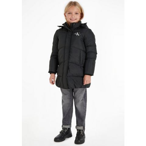 Calvin Klein Gewatteerde jas CK LONG PUFFER COAT