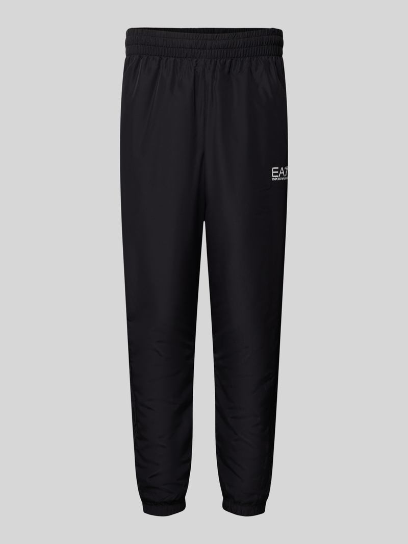 EA7 Emporio Armani Tapered fit trainingsbroek met labelprint