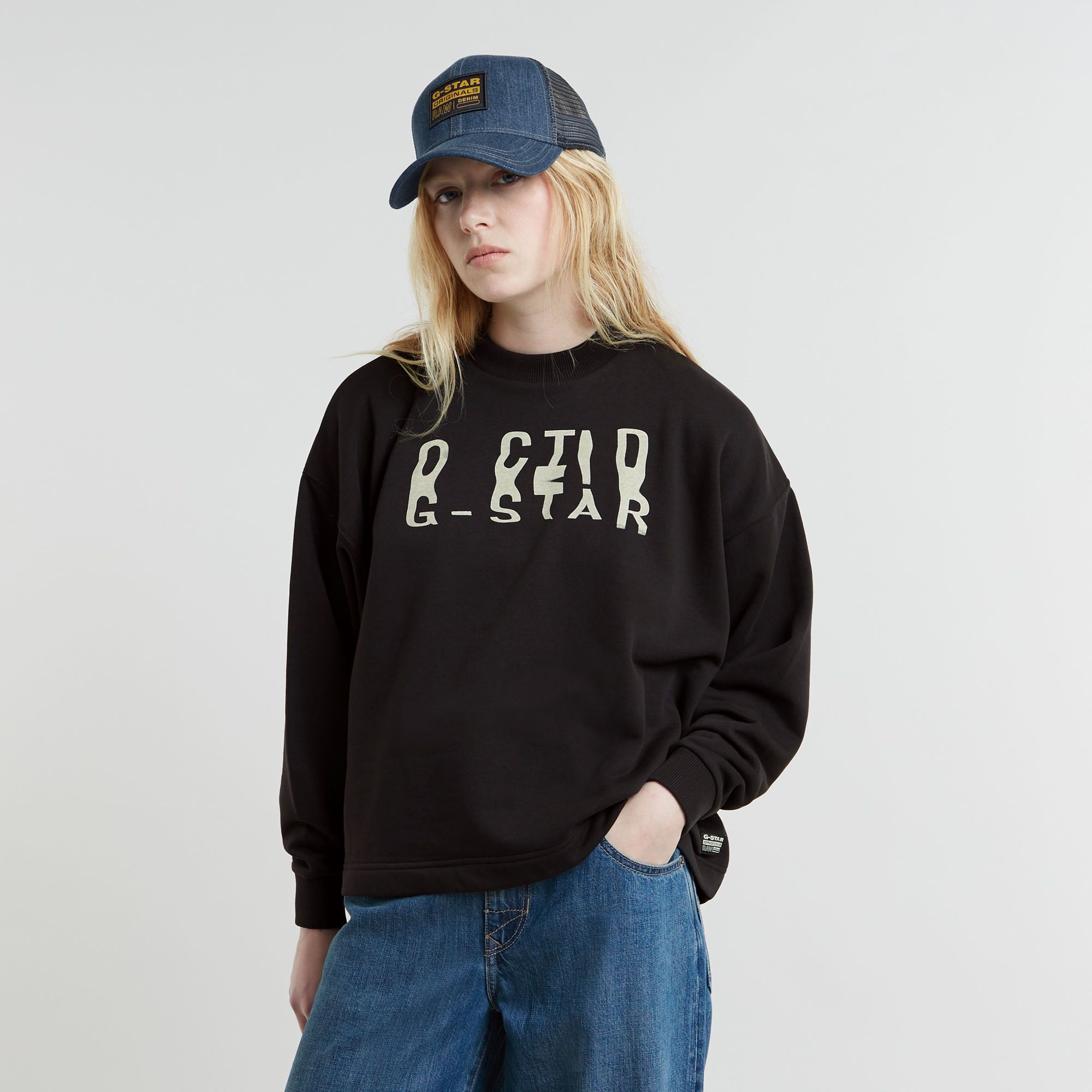 G-Star RAW Chroma Graphic Loose Sweater - Zwart - Dames