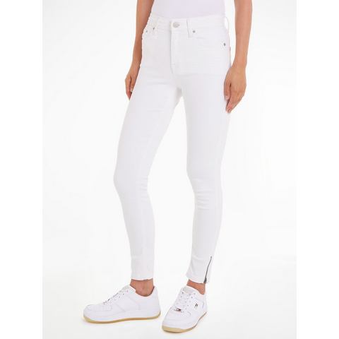 TOMMY JEANS Skinny fit jeans NORA MD SKN ANK ZIP BG4293 met ritssluiting in de pijpen