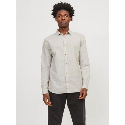 Jack & Jones Overhemd met lange mouwen JJESUMMER LINEN BLEND SHIRT LS SN