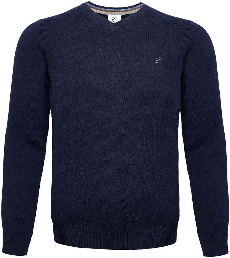 R2 Amsterdam R2 Pullover Merino Wool Navy