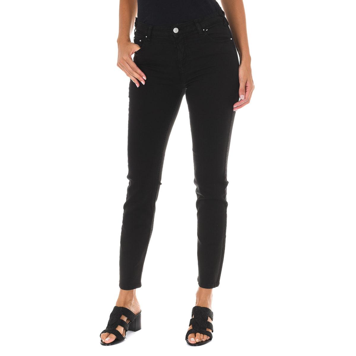 MET Pantalon Tejano Largo de tejido elástico 10DB50255-G239 mujer