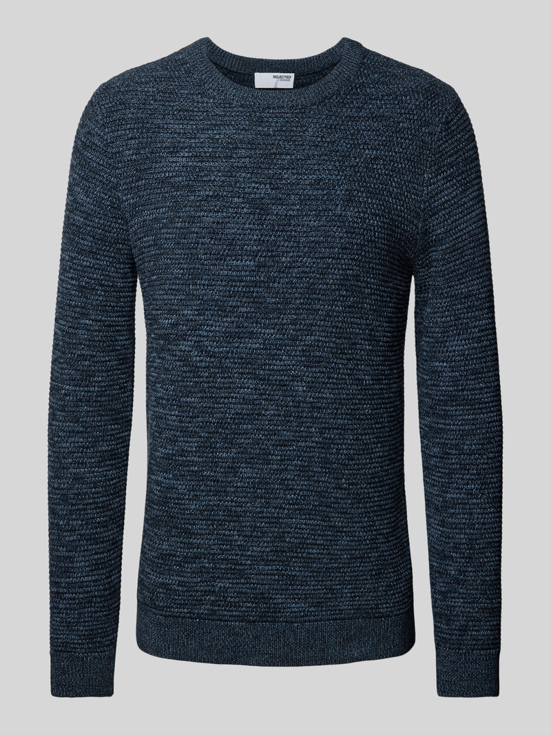 Selected Homme Gebreide pullover met ronde hals, model 'NEWVINCEBUBBL'