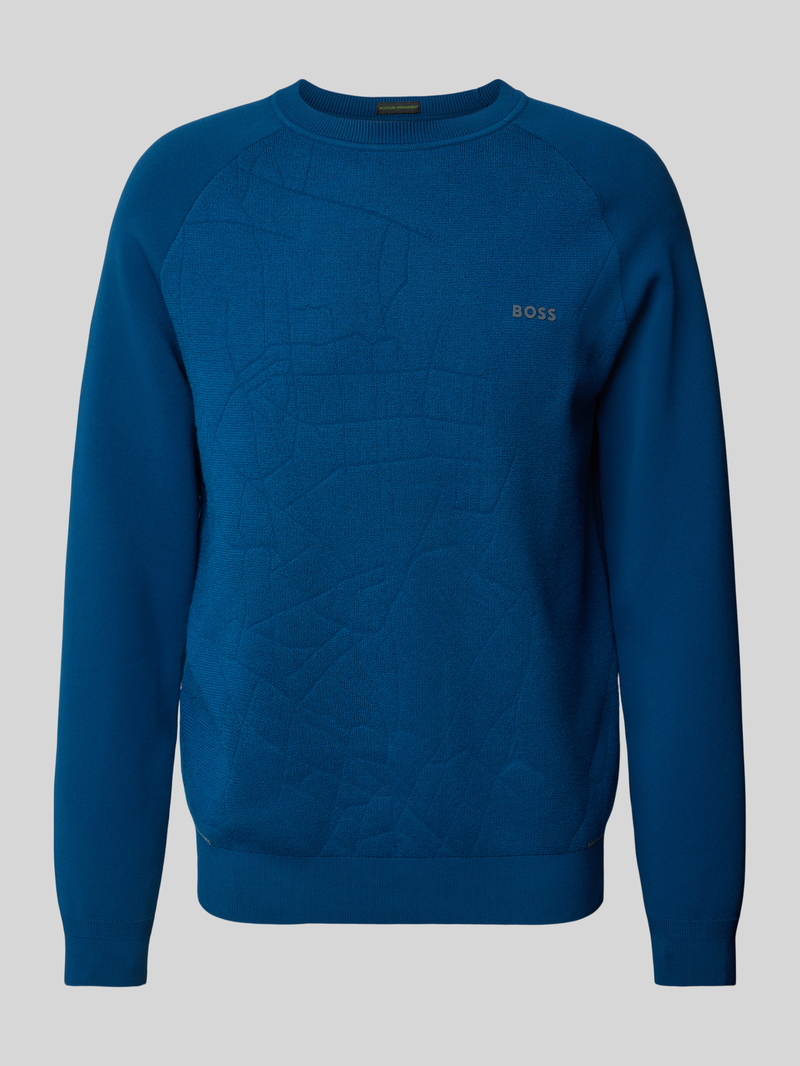 BOSS Green Pullover met labelprint, model 'Ritor'