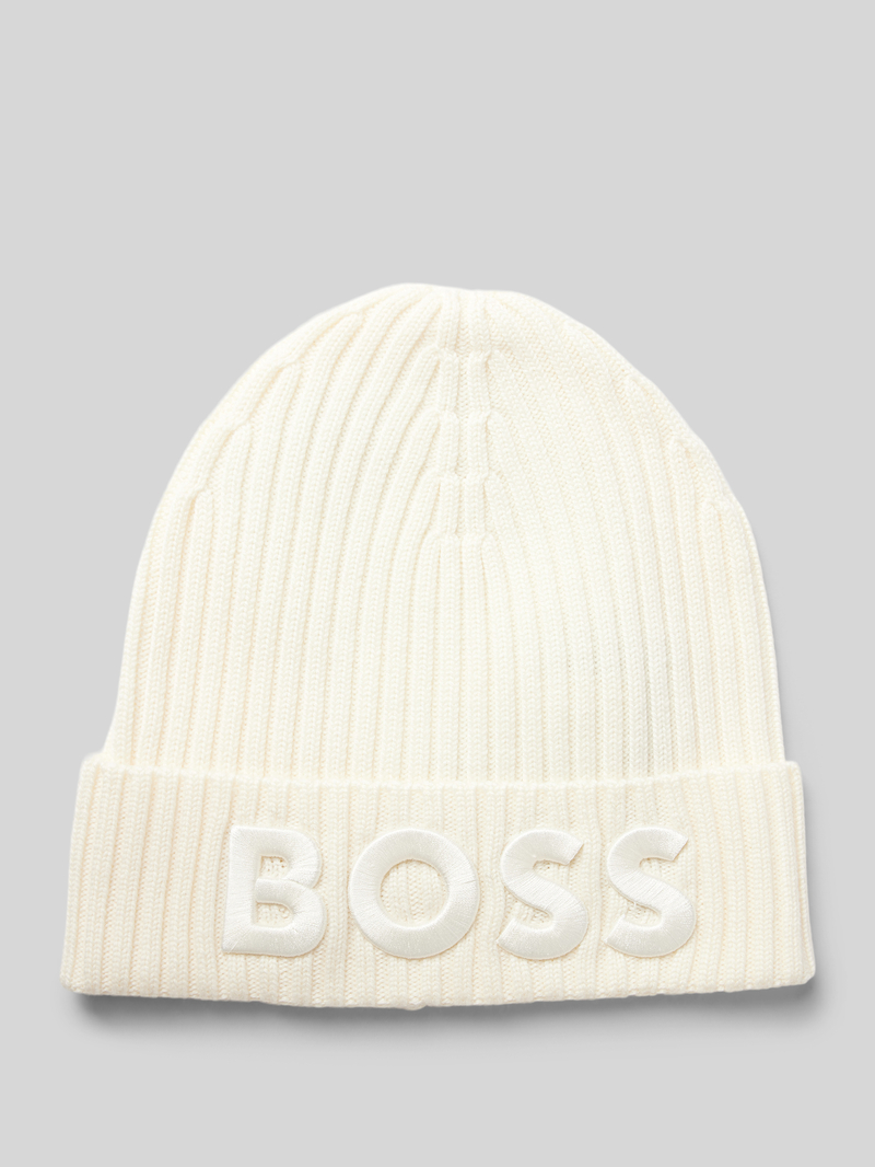 Boss Beanie met labelstitching, model 'Lara'