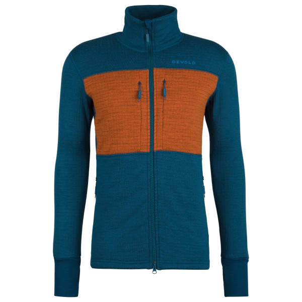 Devold  Egga Grid Merino Jacket - Merinovest, blauw