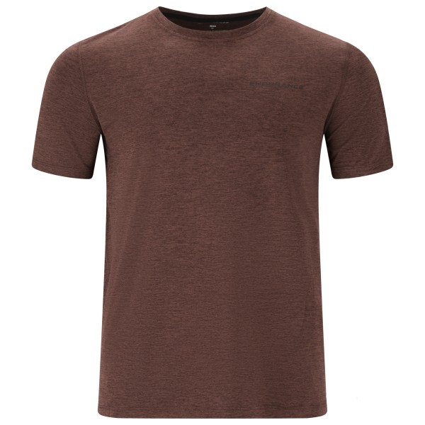 ENDURANCE  Abdon Melange S/S Tee - Sportshirt, bruin