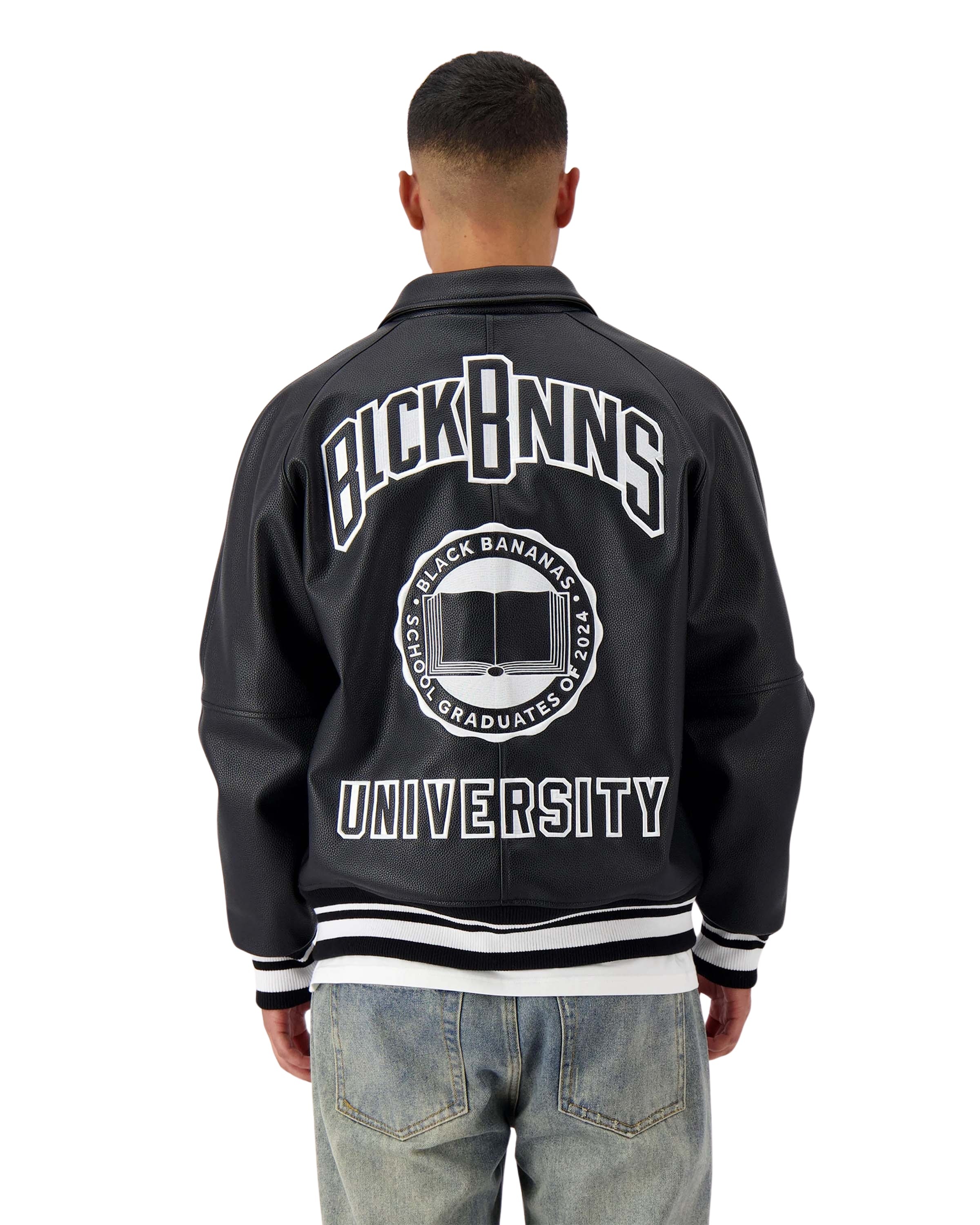 Black Bananas University bomber jas