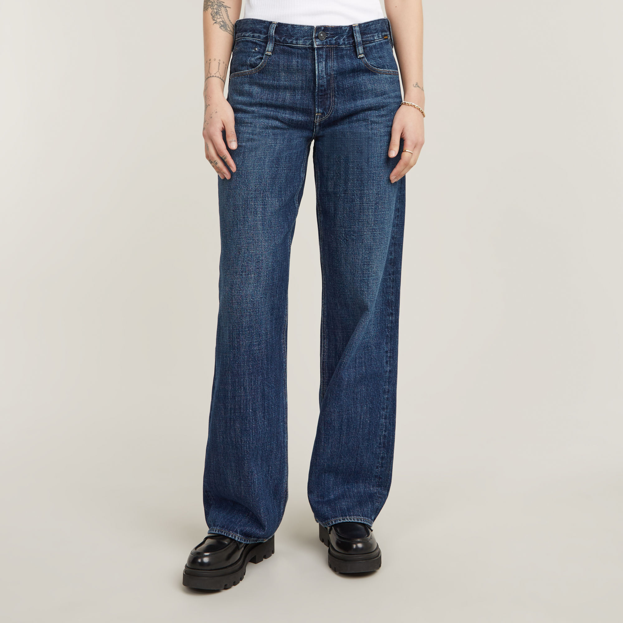 G-Star RAW Judee Low Waist Loose Jeans - Midden blauw - Dames