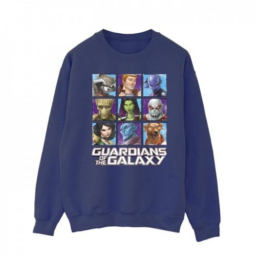 Guardians Of The Galaxy heren sweatshirt met karaktervierkanten