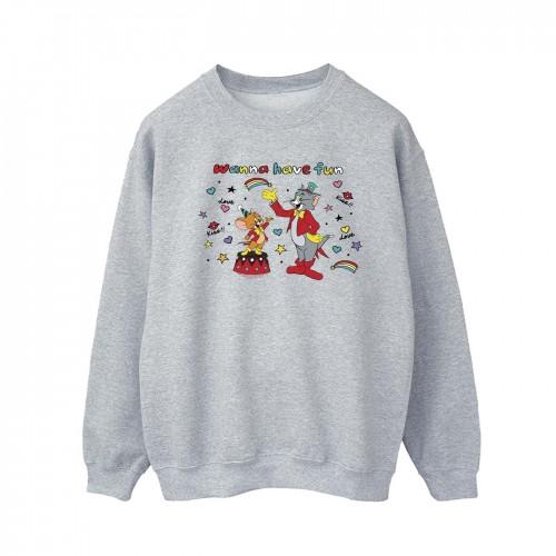 Tom And Jerry Mens Wanna Have Fun Sweatshirt