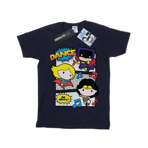 DC Comics meisjes Chibi Super Friends Dance katoenen T-shirt