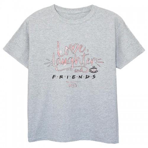 Friends Vrienden meisjes houden van gelach katoenen T-shirt