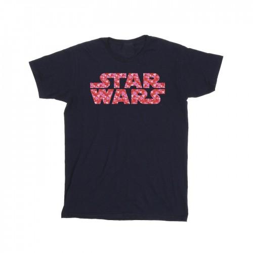 Star Wars katoenen T-shirt met hartlogo voor meisjes