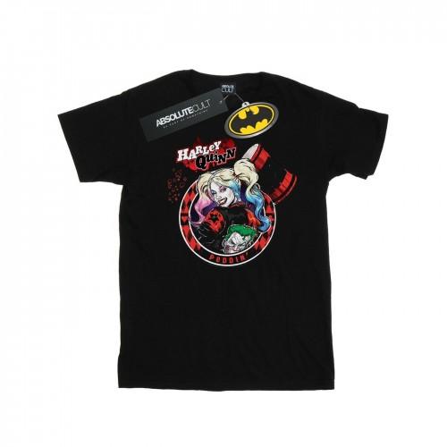 DC Comics Harley Quinn Joker Patch katoenen T-shirt voor meisjes