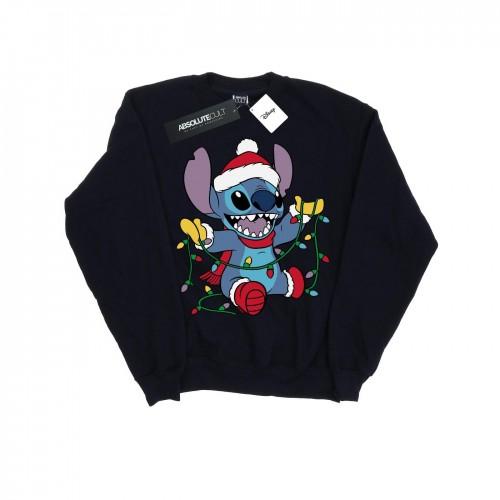 Disney Lilo en Stitch kerstverlichting-sweatshirt voor jongens