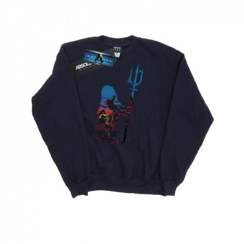 DC Comics Aquaman Battle Silhouette-sweatshirt voor heren