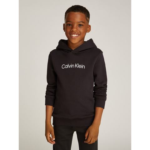 Calvin Klein Hoodie INST. LOGO REG. TERRY HOODIE voor kinderen tot 16 jaar en met logo-opdruk