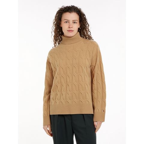 Tommy Hilfiger Coltrui SOFT WOOL CABLE ROLL-NK SWEATER